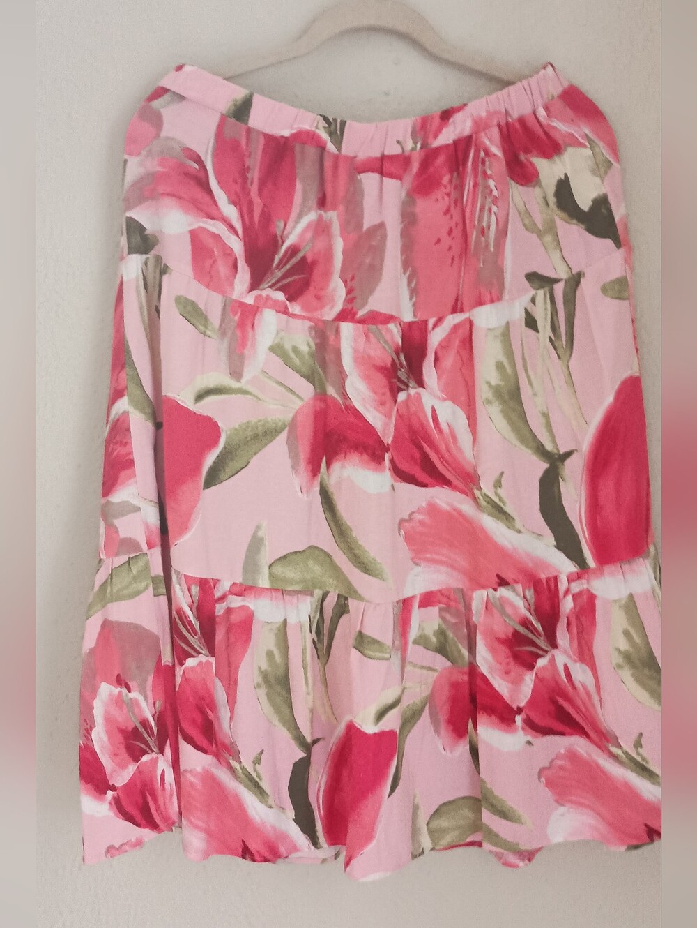 Three-tier Floral Skirt